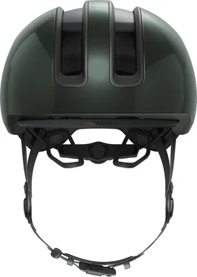 Immagine prodotto di Casco da bici ABUS HUD-Y - con luce posteriore a LED magnetica e ricaricabile e chiusura magnetica - Elegante casco urbano per l'uso quotidiano - per uomo e donna - verde, taglia S (51-55 cm)