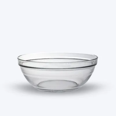 Image de Duralex 2028AF06C1111 Lys Bol Empilable Schale, Stapelschale, Schüssel, 23cm, 2.4 Liter, Glas, transparent, 1 Stück