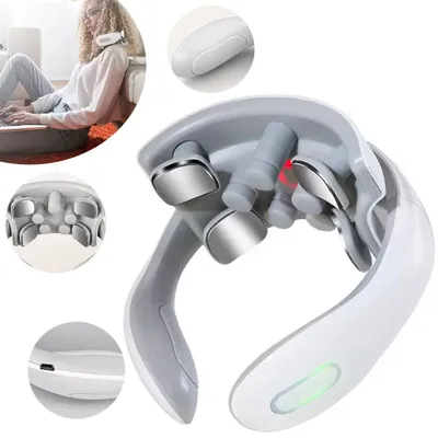 Produktbild von Nackenmassagegerät, Tragbares Körpermassagegerät & Nackenmassagegerät, Kabellos Tragbares Massagegerät für Zuhause Büro Reise