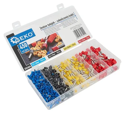Immagine prodotto di Set di guaina termorestringente, tubi termoretraibili, colore nero, rosso, giallo, blu per cavi di isolamento, kit di tubi termorestringenti, assortimento per avvolgimento di cavi isolanti elettrici, 450 pezzi Geko