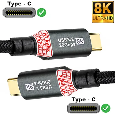 Produktbild von USB-C auf USB-C Kabel USB 3.2 20Gbps 8K Datenkabel Ladekabel für Xiaomi Pad 7, 8, 6 / 6S, 5 Pro USB?C 3.2 Gen1