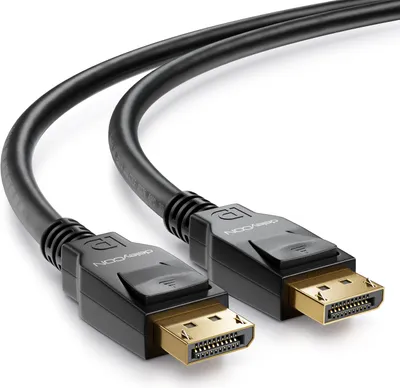 Produktbild von deleyCON 1,5m DisplayPort 8K Kabel 1.4 - 1080P 4K 8K UHD - HBR3 HDR 10 DSC 32,4 Gbit/s - 60hz bis 240hz