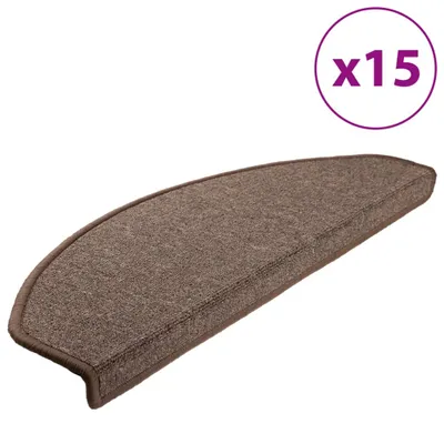 Zdjęcie produktu dla vidaXL Podkładki pod nogi 15 szt. 65x24x4 cm Kawowy brąz Półokrągłe duże
