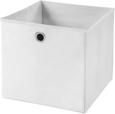Produktbild von 1 Stück Weiß Faltbox 28 x 28 x 28 cm Aufbewahrungsbox faltbar