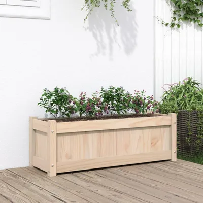 Produktbild von Cloris Designermöbel Pflanzkübel 90x31x31 cm Massivholz Kiefer 2024 Neu