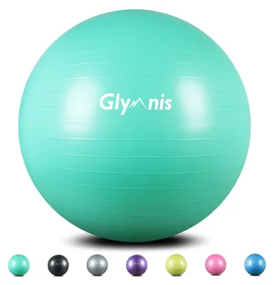 Zdjęcie produktu dla Antypoślizgowa piłka fitness 65 cm z szybką pompką