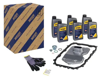 Produktbild von Ölwechselkit für Automatikgetriebe mit Öl HENGST FILTER für u.a. VW TOUAREG