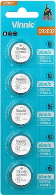 Immagine prodotto di Batterie al litio CR2032 Vinnic, 5 pezzi.
