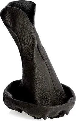 Produktbild von Lederbezug für Schaltknauf passend für Mercedes CLK W209 (02-10) Schwarz Leder