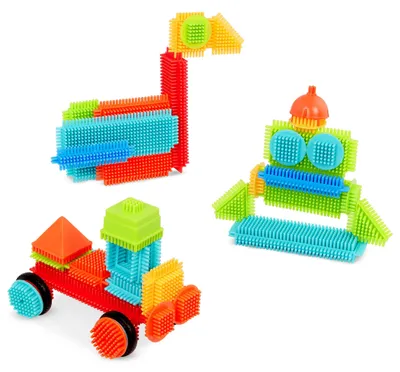 Produktbild von Battat Basic Builder Eimer 50-teiliges Spielset mit Bauklötzen für Kleinkinder