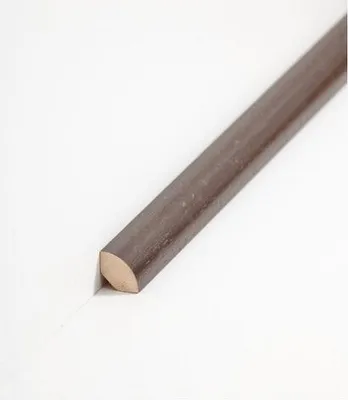 Produktbild von Viertelstableiste Fußleiste 14 x 14 x 2000 mm Braun zum Kleben, Clipsen, Schrauben & Nageln Massivholz Sockelleiste by PROVISTON 2 Meter | 1 Stück