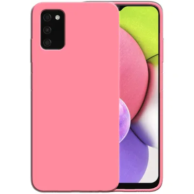 Produktbild von Smartphonica Silikonhülle für Samsung Galaxy A03s Hülle mit weicher Innenseite - Pink