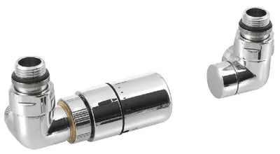 Obrázek produktu pro Sapho Corner - Připojovací sada ventilů termostatická triaxiální, levé, chrom CP1011LS
