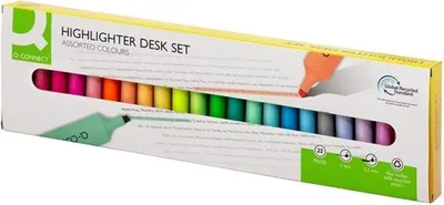 Obrázek produktu pro Zvýrazňovač Q-Connect, sada 23 barev