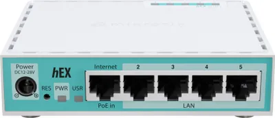 Zdjęcie produktu dla MikroTik RouterBOARD hEX | E50UG | 10/100/1000 Mbit/s | Porty Ethernet LAN (RJ-45) 5 | Obsuga sieci mesh Nie | MU-MiMO Nie | Brak mobilnego cza szerokopasmowego