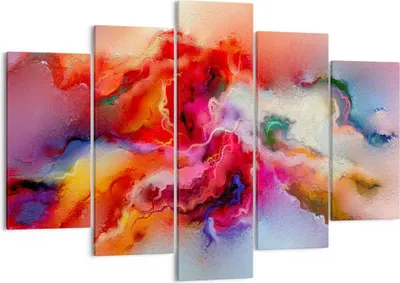 Produktbild von Bild auf Leinwand - Leinwandbild - Abstraktion modern - 150x100cm - Wand Bild - Wanddeko - Leinwanddruck - Bilder - Kunstdruck - Wanddekoration - Leinwand bilder - Wandkunst - EA150x100-4035