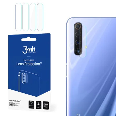 Produktbild von 3mk Hybridglas Lens Protection für Realme X50 5G Kamera Objektiv Kameralinse 0,16mm 6H (4 Stück)