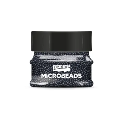Obrázek produktu pro Skleněné mikrokuličky PENTART 0,8-1 mm, 40 g, černé