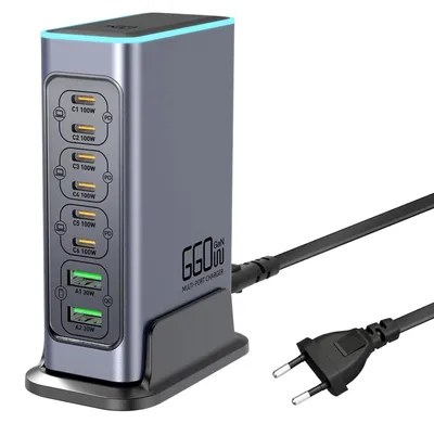 Immagine prodotto di Stazione di ricarica USB da 660W con 8 porte e ricarica rapida