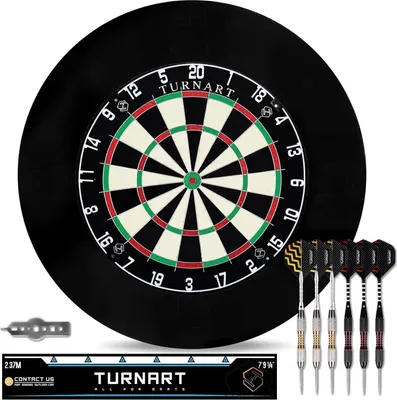 Obrázok produktu pre Šípky korkové 45CM Steeldart set 6 šípok profesionálny krúžok na stenu