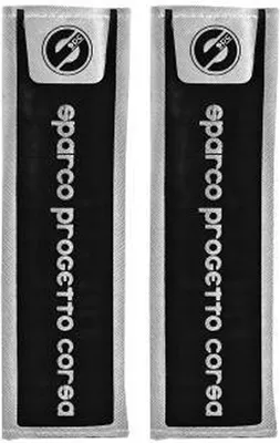 Produktbild von Sparco OPC12120001 Universal-Gurtführungspolster fürs Auto, Paar, Schwarz
