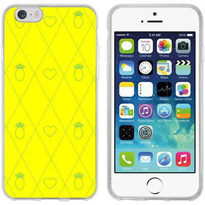 Produktbild von PhoneNatic Case kompatibel mit Apple iPhone 6s / 6 Silikon-Hülle Sommer Ananas M1