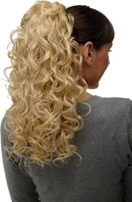 Produktbild von WIG ME UP Haarteil Zopf Goldblond Locken NC002-611