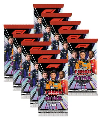 Produktbild von Bundle mit Turbo Attax Formel 1 2026 - 10 Booster + exklusive collect-it Hüllen