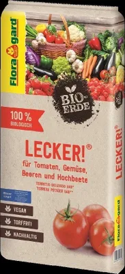 Immagine prodotto di Terriccio biologico Floragard per pomodori e ortaggi, 20 litri