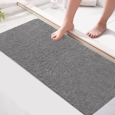 Productafbeelding van Unyqoos® Douchemat – antislip badmat van PVC, 80 x 40 cm, zacht en comfortabel, BPA-vrij, antibacterieel, met afvoergaten voor badkuipen en natte ruimtes