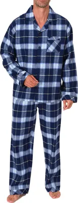 Obrázok produktu pre Pánske flanelové pyžamo Normann v elegantnom kockovanom vzhľade - aj v plusovej veľkosti ; navy1 , 52