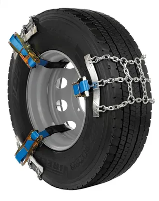 Immagine prodotto di Catene da neve SnowDrive 2x catene a settori 2E serie Europa-Pro, modulari, 38x25mm, Ø 7mm compatibili con autocarri / camion