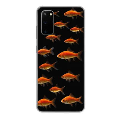 Produktbild von MuchoWow® Handyhülle Schutzhülle Hülle für Samsung Galaxy S20 Goldfisch - Tiere - Schwarz Silikon Softcase Handy Hülle - Bild