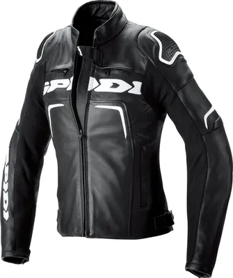 Produktbild von Spidi Evorider 2 Damen Motorrad Lederjacke, schwarz/weiß, 48