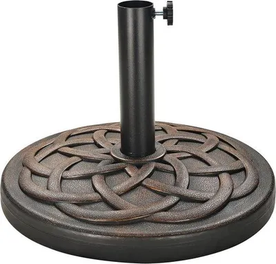 Produktbild von Famanu Schwerer Sonnenschirmständer 15,9 kg Bronz, HDPE Innenwanne, Universal geeignet