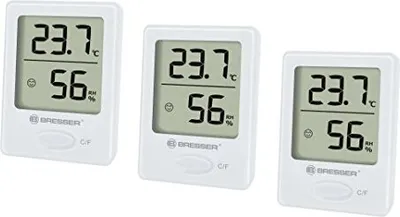 Image de Bresser Temeo Hygro indicateur set de 3 pièces blanc