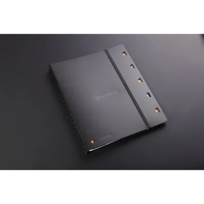 Produktbild von Rhodia Notizheft Exabook, DIN A4+, 80 Blatt, schwarz, französische Lineatur