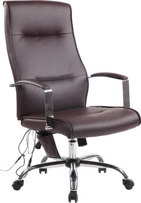 Produktbild von Bürostuhl Portland Kunstleder mit Massagefunktion braun