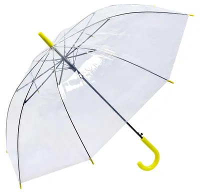 Produktbild von Clayre & Eef Erwachsenen-Regenschirm 80 cm Transparant Kunststoff