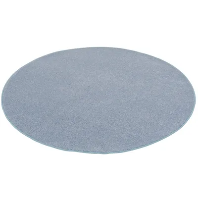 Produktbild von Hochflor Velours Teppich Triumph Blau Rund, Größe:400 cm Rund