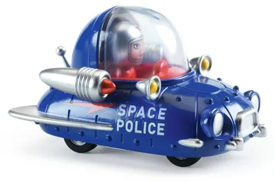 Imagen del producto de Coche de policía espacial, Colección Crazy Motors, Djeco