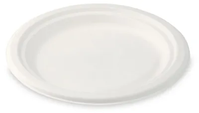Produktbild von 250x Desserteller Kuchenteller Salatteller rund aus Zuckerrohr Ø 17.5 cm