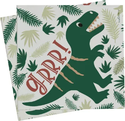 Produktbild von 20 Servietten 33 x 33 cm - Dino