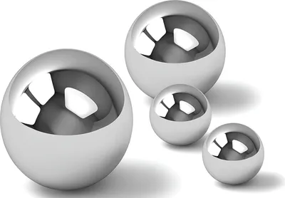 Produktbild von LEX Dekokugel Edelstahl glänzend 4er Set Ø 20/15/10 cm