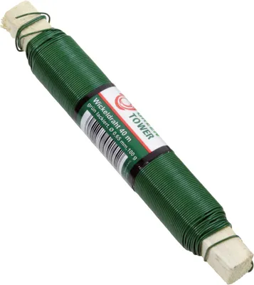 Produktbild von GREEN TOWER WICKELDRAHT Blumenwickeldraht 100g Grue.2 St.sb 0,65mm
