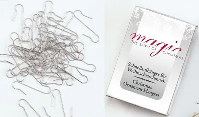 Produktbild von Schnellaufhänger S-Haken 100 Stk 4cm silber