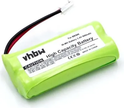 Produktbild von vhbw Akku kompatibel mit Alcatel Versatis 50, 350, 250, 150 schnurlos Festnetz Telefon (800 mAh, 2,4 V, NiMH)