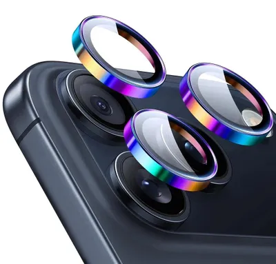 Produktbild von ESR - Armorite Kameraschutz für iPhone 14 Pro / Pro Max / 15 Pro / Pro Max / 16 Pro / 16 Pro Max / 17 Pro / 17 Pro Max - regenbogenfarben