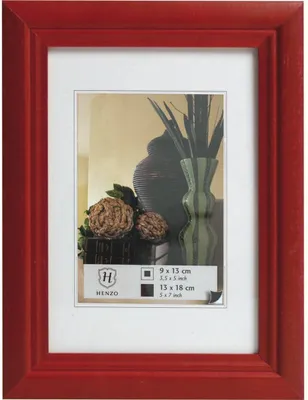 Image de Artos Cadre photo en bois 30x45 cm - rouge