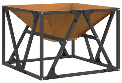Productafbeelding van Outdoor Houtkachel – Vuurkorf – Tuinhaard – Cortenstaal – 50x50x35 cm – Duurzaam & Weerbestendig